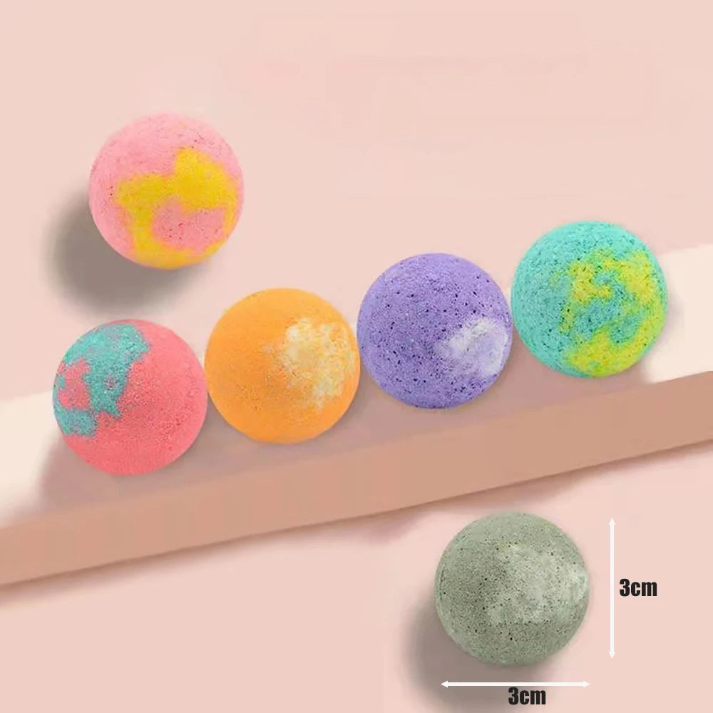 12pcs Organic Bath Bombs Gift Natural Mini Handmade Bathing Foot Spa Bomb Rich Essential Oils For Moisturizing Dry Skin Relaxing