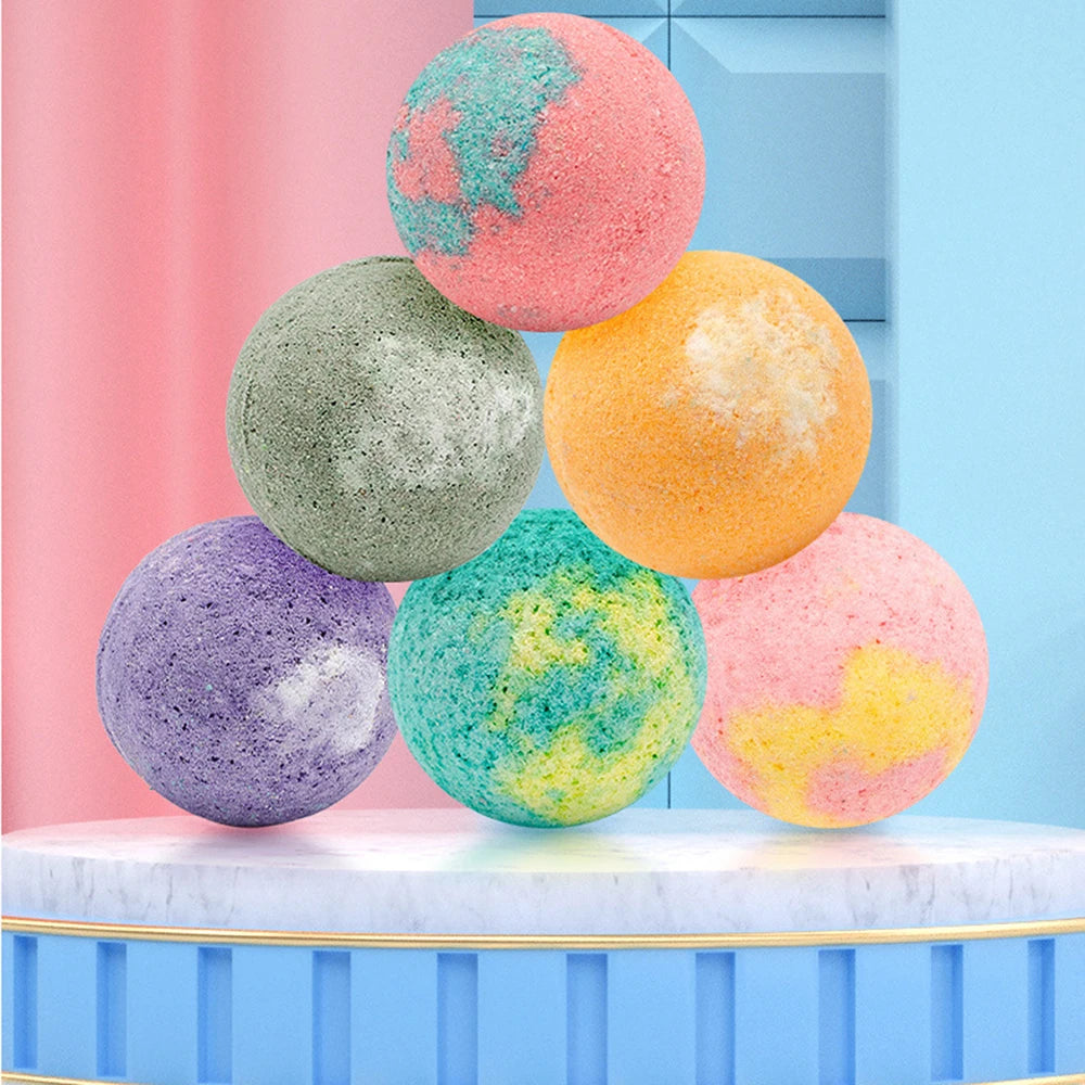 12pcs Organic Bath Bombs Gift Natural Mini Handmade Bathing Foot Spa Bomb Rich Essential Oils For Moisturizing Dry Skin Relaxing